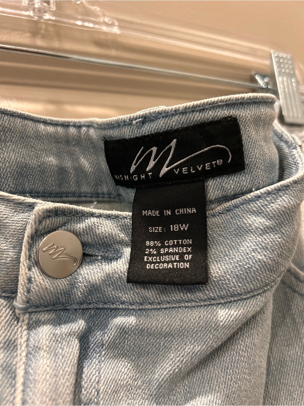 Midnight Velvet Light Blue High-Rise Women’s Jeans